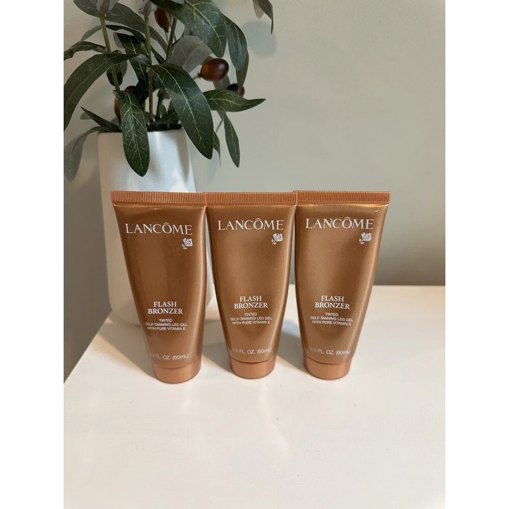 Lancôme Flash Bronzer Tinted Self Tanning Leg Gel 2.0 oz- Lot of 3 RARE- NEW